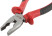 Optima combination pliers, two-tone rubberized handles, 200 mm polished steel
