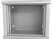 TWL-1266-SD-RAL7035 Wall cabinet 19-inch (19"), 12U, 650x600x600mm, metal perforated door, non-removable walls, 1 pair of profiles, color gray (RAL 7035) (assembled)