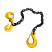 Sling hook-shortening hook 1SC OCALIFT 9t 3m chain glazed chain T8 10x30 for tightening cargo
