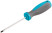 Screwdriver, CrV steel, rubberized handle SL3 x 75 mm