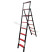 The MI PROFI telescopic stepladder is 4+5 steps. (1.1m+1.4m)