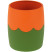 Stand-glass STAMM, plastic, round, two-tone green-orange