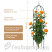 Geoplastboard support for roses, collapsible, height 185cm, metal