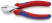 KNIPEX X-Cut® бокорезы, рез: провол. мягк. Ø 4.8 мм, ср. Ø 3.8 мм, тв. Ø 2.7 мм, роял. струна Ø 2.2 мм, L-160 мм, хром, 2-к ручки