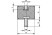 Виброизолятор (буфер резинометаллический) M6x18 до 40 кг KIPP K0568.02001555