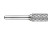 Борфреза цилиндрическая с торцевой заточкой Ø 12.7 мм, P70312.7X6.0