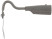 Straight hoe 150x80 mm, stainless steel, without handle