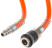 Extension hose with quick-release connectors, diameter 8x12 mm, 15 m
