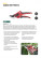 Profi pruner, overlapping cutting edges, opening adjustment, belt spring, rubberized. handles 210 mm