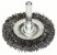 Disc brush with wavy steel wire, 50x0.3 mm 50 mm, 0.3 mm, 8 mm