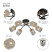 Chandelier Rivoli Emanuelle 9101-306 6 * E27 60W modern
