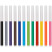 Stamp markers "Cars", 12 colors, washable, red plastic. pencil case, European suspension