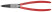 Щипцы для внутр. стопорн. колец, губки 45°, посад. размер Ø 40 - 100 мм, наконечн. Ø 2.3 мм, L-225 мм, чёрн., 1-к ручки
