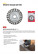 Paddle wheel, seat diameter 22.2 mm, 125 mm twisted steel wire, blister