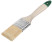 Flute brush "Hard", natural light bristles, wooden handle 1.5" (38 mm)