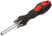 Screwdriver 6 CrV bits, rubberized handle with anti-slip coating