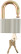 Padlock, aluminum alloy body 65x44 mm, steel shackle 12 mm