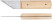 Boot knife, wooden handle 175 mm