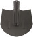 Bayonet shovel without handle, lightweight, with stiffeners 195x350 mm