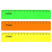 Ruler 15cm STAMM, plastic, with wavy edge, opaque, neon colors, assorted