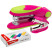 Berlingo "Fuze" set: stapler No.24/6,26/6 to 25 liters, pink; anti-stepler; staples No.24/6; blister