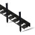 Plastic curb Staff 2000*45mm Geoplastboard set of 10 pieces + 60 stakes, black