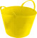 Household bucket (D 310/330 mm), flexible with handles (color +black) 14 liters