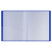 Folder with 60 Berlingo "Soft Touch" inserts, 30 mm, 700 microns, blue, with inner pocket