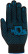 Knitted reinforced gloves (5 threads) black cotton with PVC