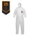 KleenGuard® A40 Breathable jumpsuit for protection against splashes of liquids and solid particles - Hooded / White /M (25 overalls)