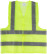Yellow signal vest, 2 horizontal and 2 vertical stripes, 60 gr., size XXL