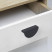 Handle meb. bracket alum. FUN 64, brushed black matte, AKS