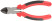 Бокорезы "Стандарт", красно-черные пластиковые ручки, полированная сталь 165 мм