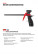 Mounting foam gun, plastic housing, plastic tube