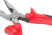 Optima platypuses, two-tone rubberized handles, 165 mm polished steel