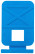 Tile leveling system, clips 50 pcs. (blue), seam width 1.5 mm