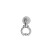 Handle meb. button met. FLORENTINO white silver, AKS