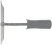 Straight hoe 150x50 mm, stainless steel, without handle