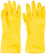Latex gloves (with internal coating), size L