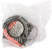 Tape measure keychain, rubberized case 1 m x 6 mm