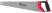 Wood hacksaw, large tempered tooth 5 TRI, 2D sharpening, plastic rubberized handle 450 mm