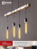 LED lamp LED-T30-deco gold 11W 230V E27 3000K 1160Lm 300mm golden IN HOME