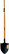 Universal bayonet shovel with teeth with a wooden handle 1200 mm LZUCH1
