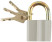 Padlock, aluminum alloy body 45x37 mm, steel shackle 8 mm