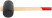 Rubber mallet, wooden handle 55 mm ( 400 gr )