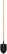 Bayonet shovel, with wooden handle 190x350x1420 mm