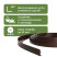 Plastic Mango garden board Geoplastboard, height 38 mm, 10 meters +30 stakes, brown