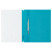 The folder is a plastic folder. STAMM A4, 180mkm, turquoise with an open top