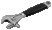 Paзводнoй реверсивный ключ с захватом для труб ERGO, хромированный, длина 308/захват 35 мм, резиновая рукоятка