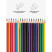 Colored pencils "Cartoons", 18 colors, triangular, sharpened, cardboard. packaging, European weight